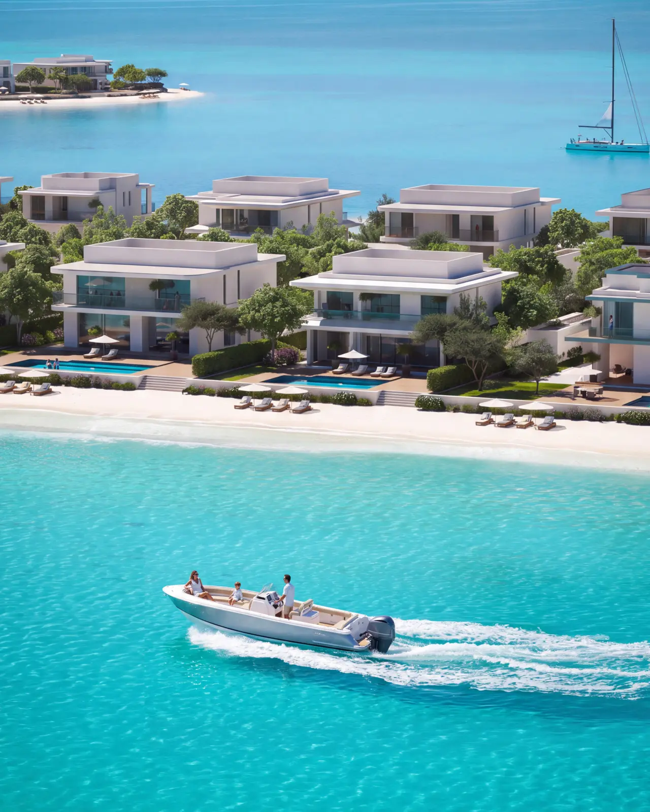 Ramhan Island Phase 2 waterfront promenade and villa lifestyle, Abu Dhabi by Eagle Hills