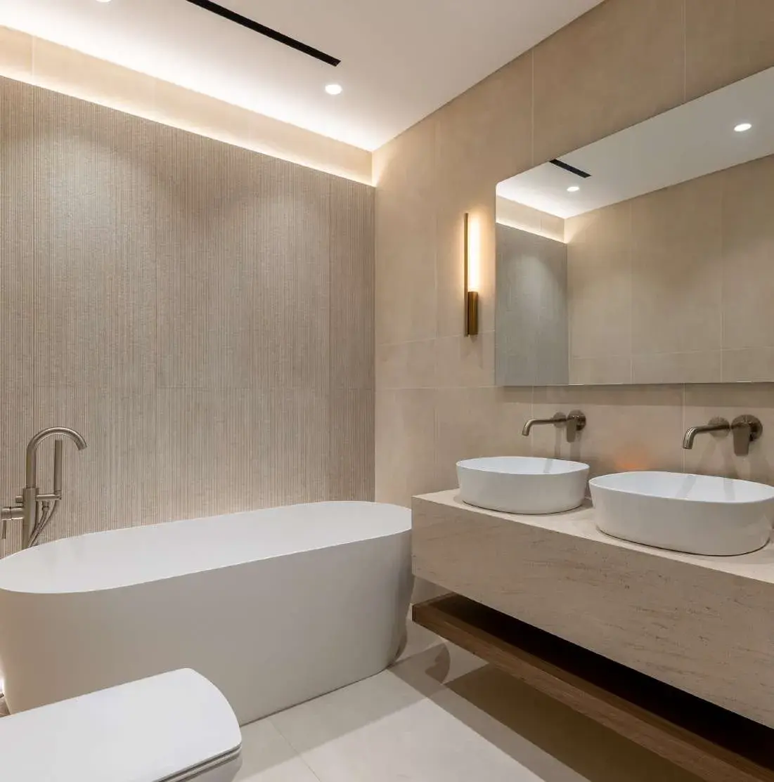 A1LA Residence, Marble bathroom