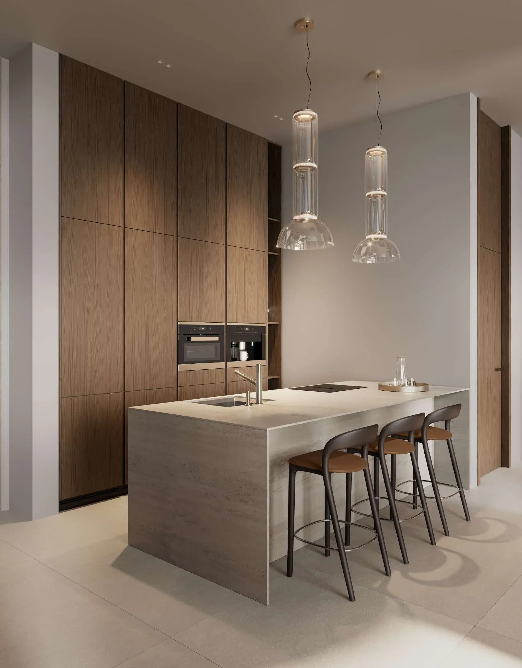 Fitted kitchen at A1LA Residence