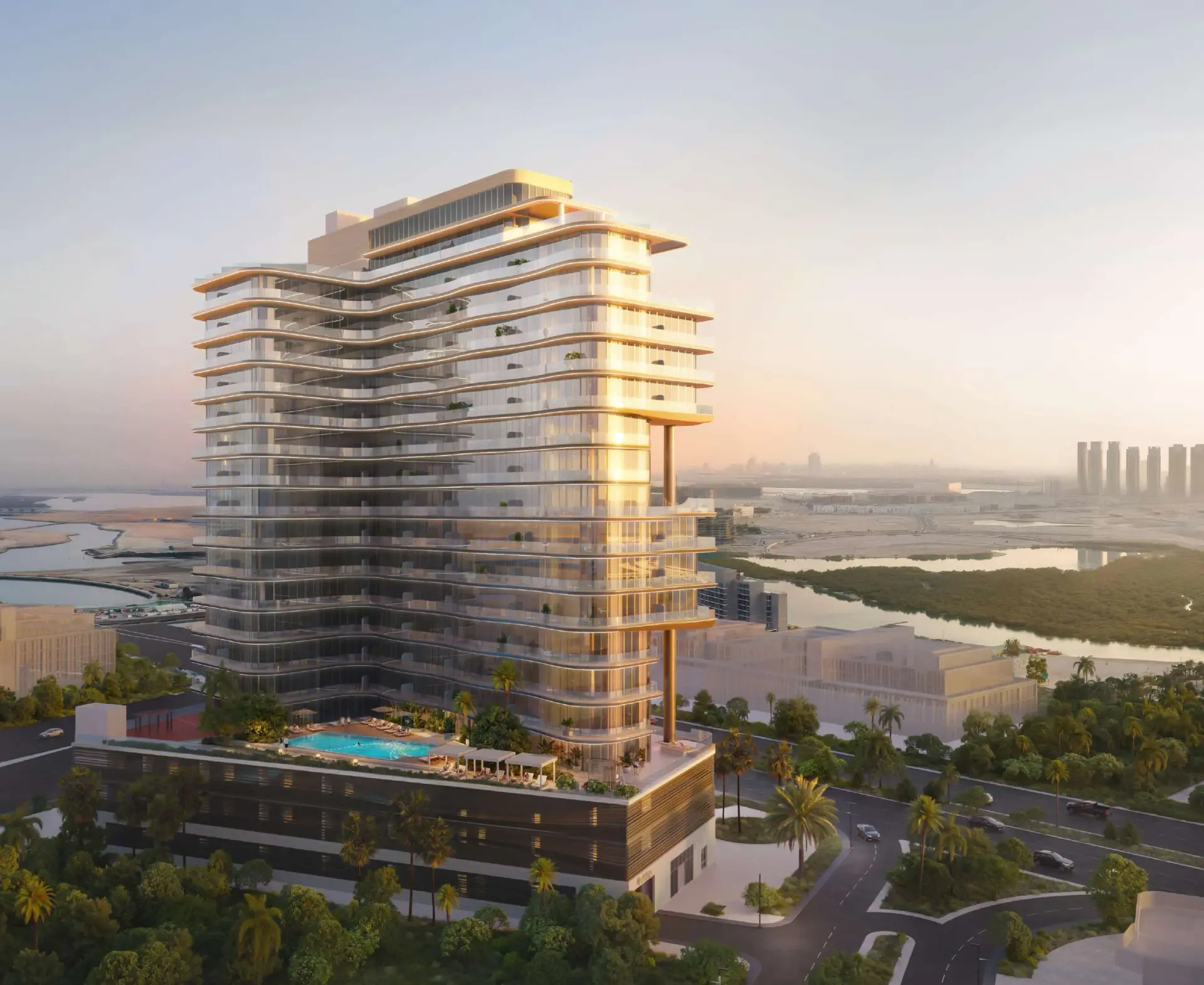 A1LA Residence, A1LA Residence at sunset