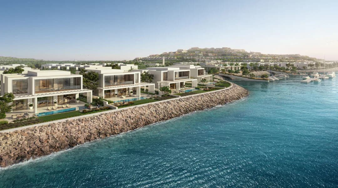 Bashayer Shore Villas with private pools on Hudayriyat Island, Abu Dhabi by Modon