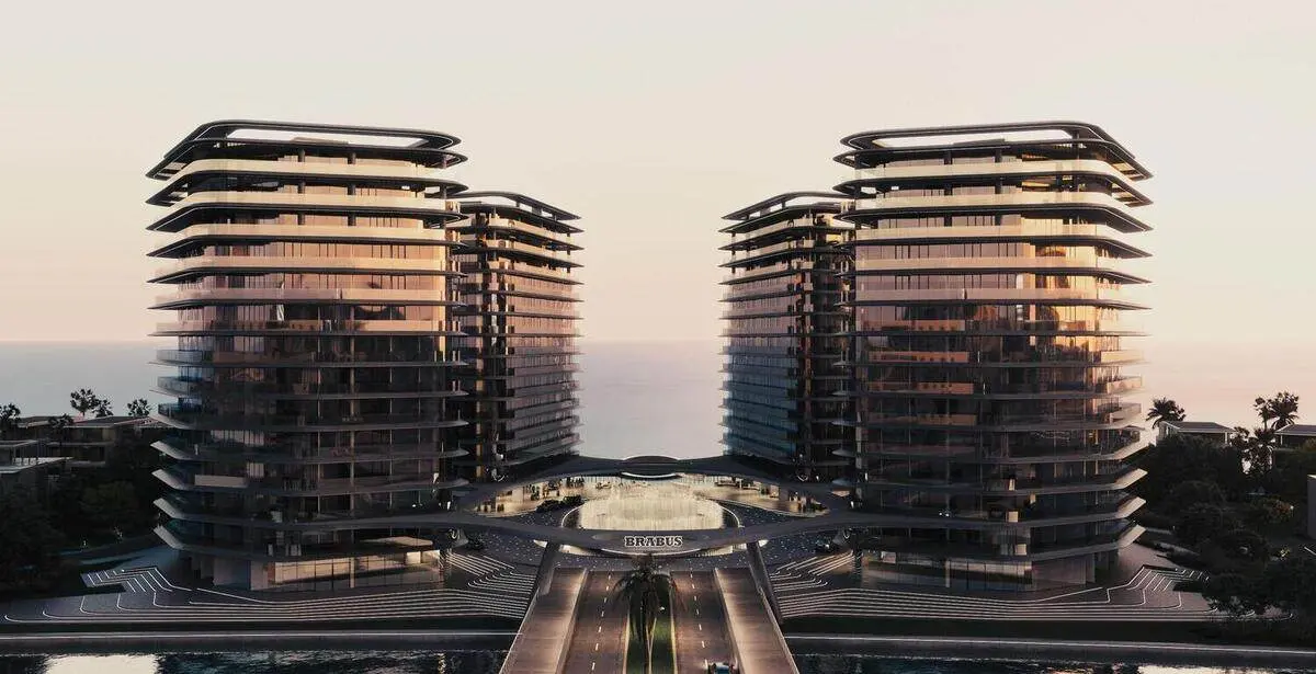 BRABUS Island Abu Dhabi waterfront towers in Al Raha