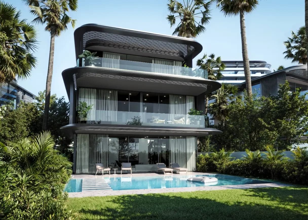 BRABUS Island villa private pool and terrace, Al Raha