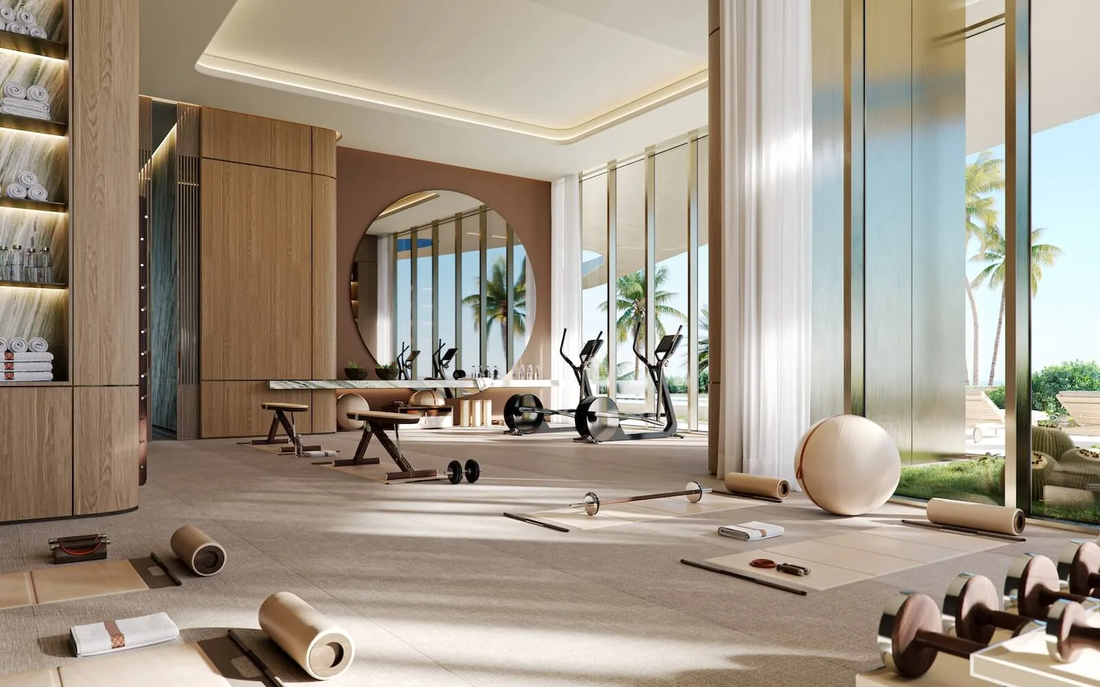 Indicative Taraf branded residence fitness space
