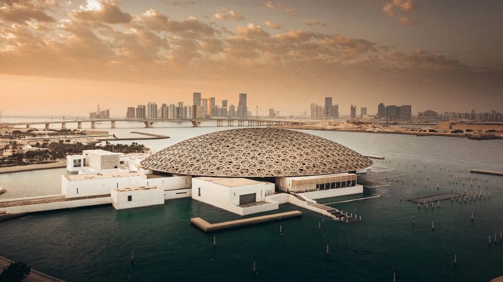 Louvre Abu Dhabi museum in Saadiyat Cultural District on Saadiyat Island, Abu Dhabi