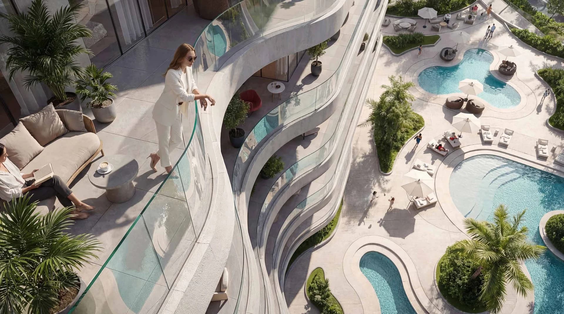 Radiant Waves canal-front residence exterior on Al Reem Island Abu Dhabi