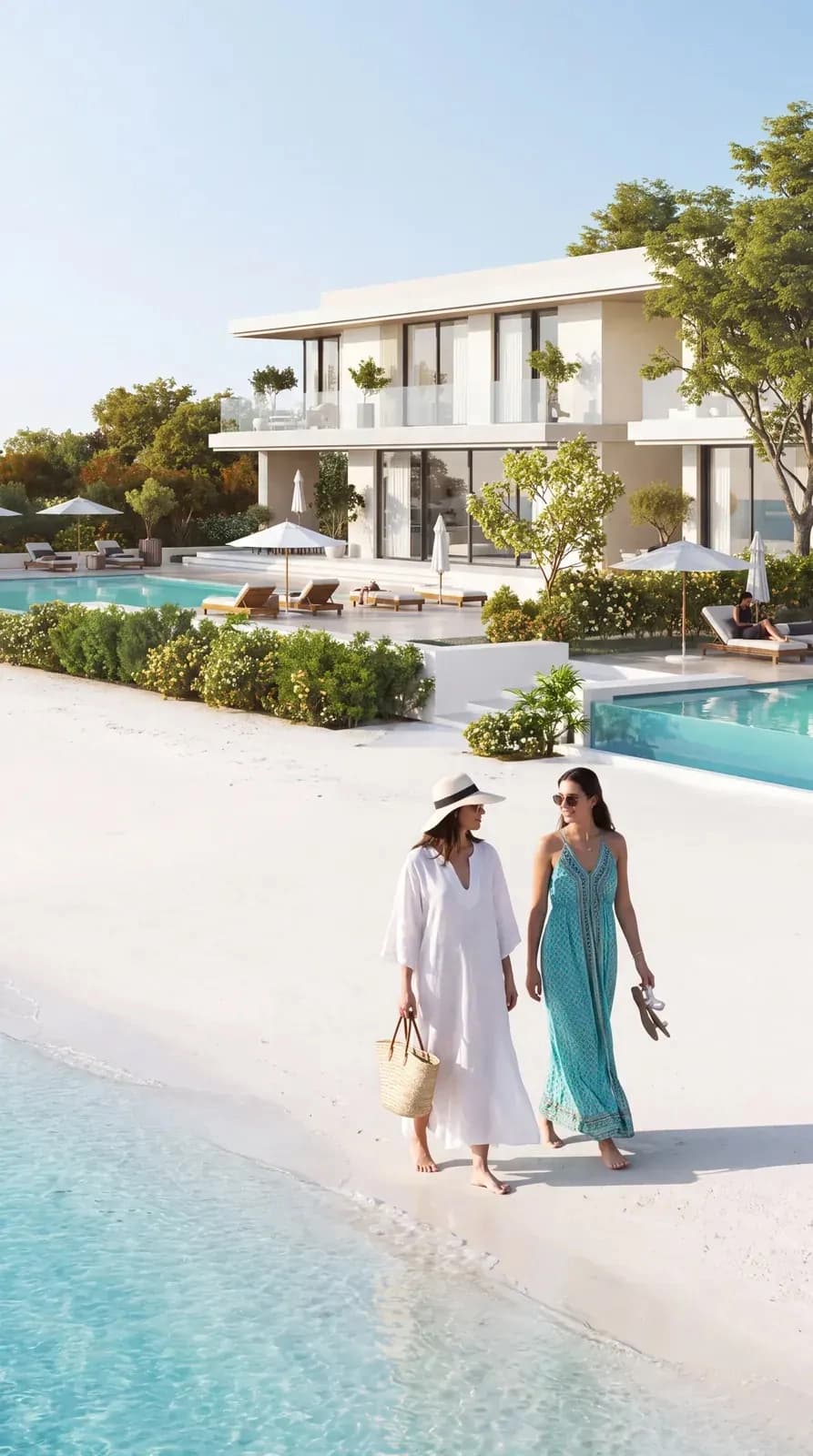 Ramhan Marina apartment tower and marina berths at Ramhan Island, Abu Dhabi