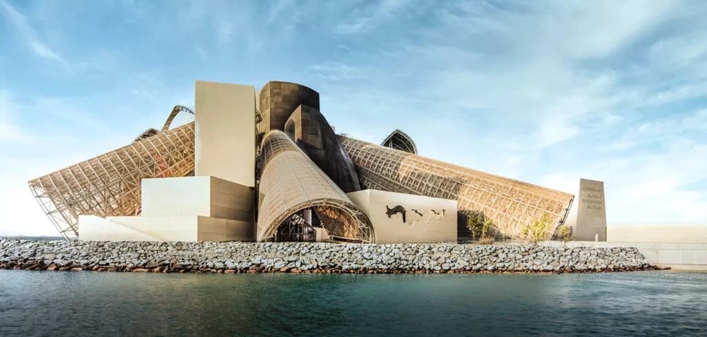Guggenheim Abu Dhabi museum in Saadiyat Cultural District on Saadiyat Island, Abu Dhabi