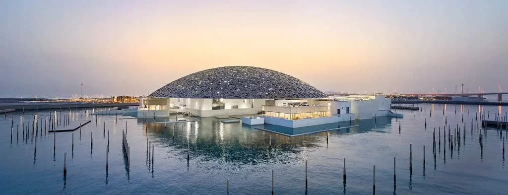 Louvre Abu Dhabi in the Saadiyat Cultural District on Saadiyat Island, Abu Dhabi, near Sei Saadiyat by Aldar