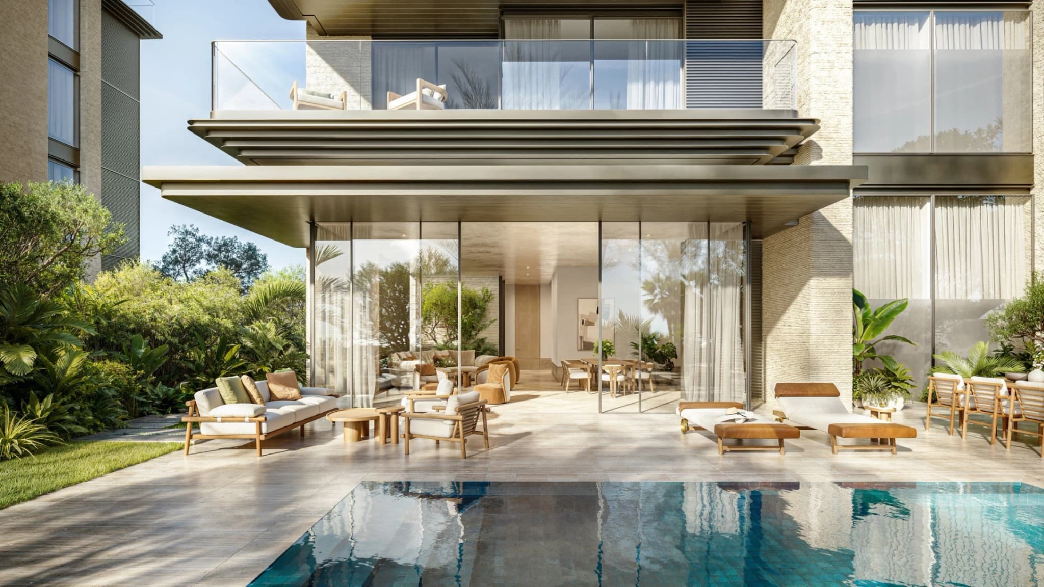 Classic | Master suite, Classic Residence master suite with Gulf outlook at Solaya, La Mer, Dubai