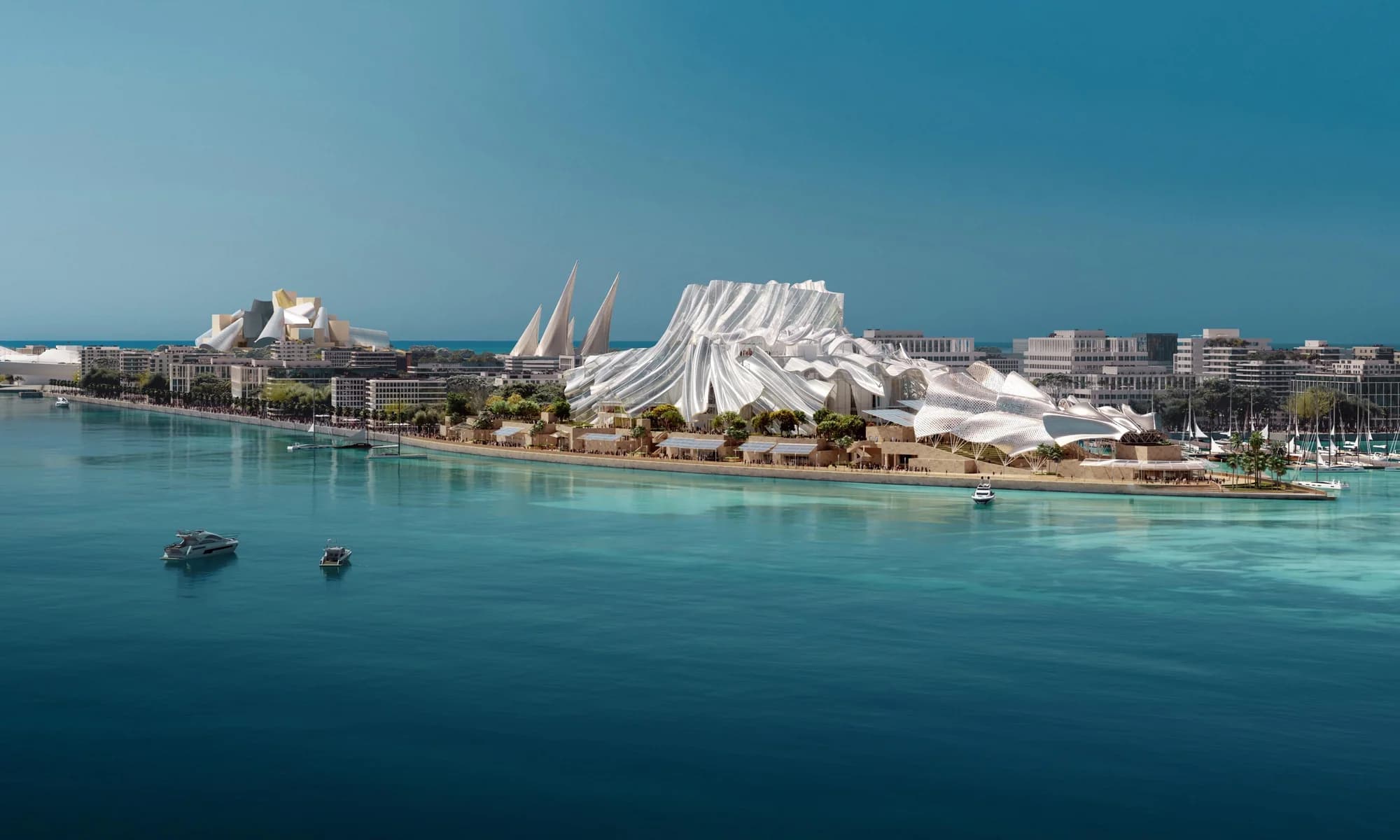 Dar Al Funoon Abu Dhabi within the Marsa Al Saadiyat cultural setting on Saadiyat Island