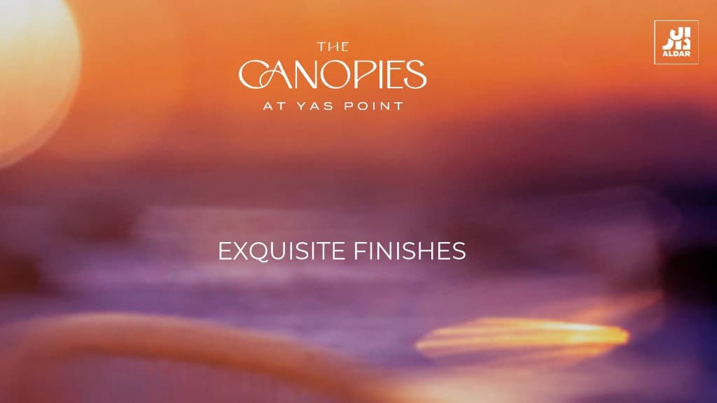 The Canopies at Yas Point exquisite finishes cover Aldar Abu Dhabi Yas Island