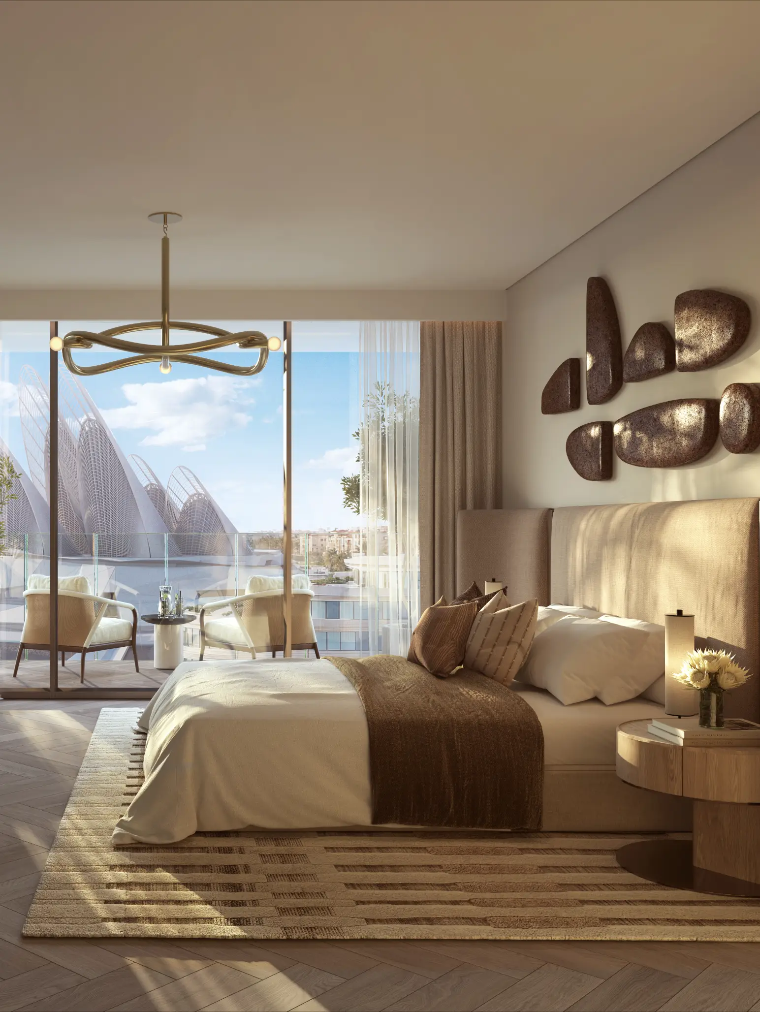 The Row Saadiyat by Aldar in the Saadiyat Cultural District on Saadiyat Island, Abu Dhabi: social spaces