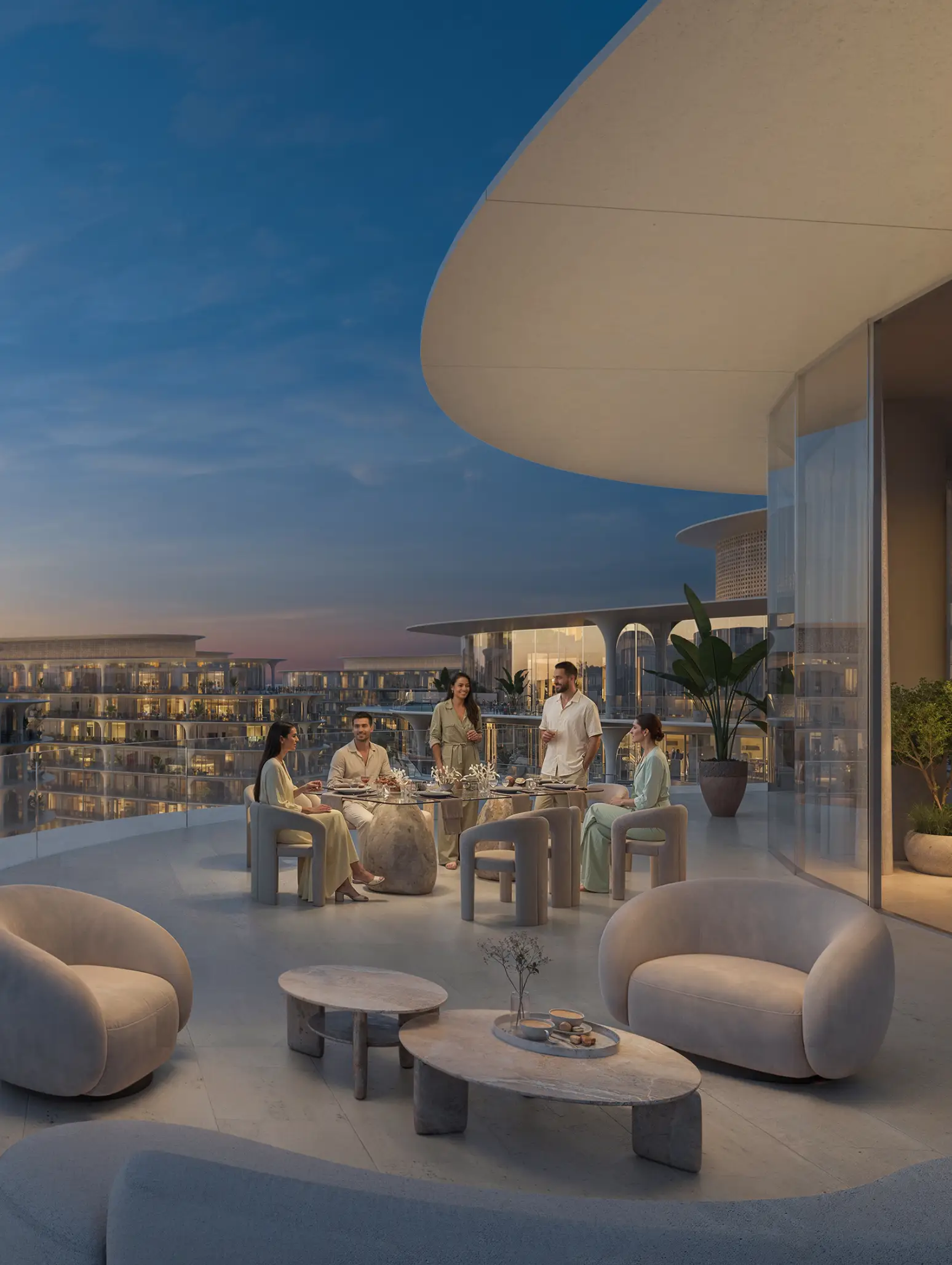 The Row Saadiyat by Aldar in the Saadiyat Cultural District on Saadiyat Island, Abu Dhabi: pool and leisure