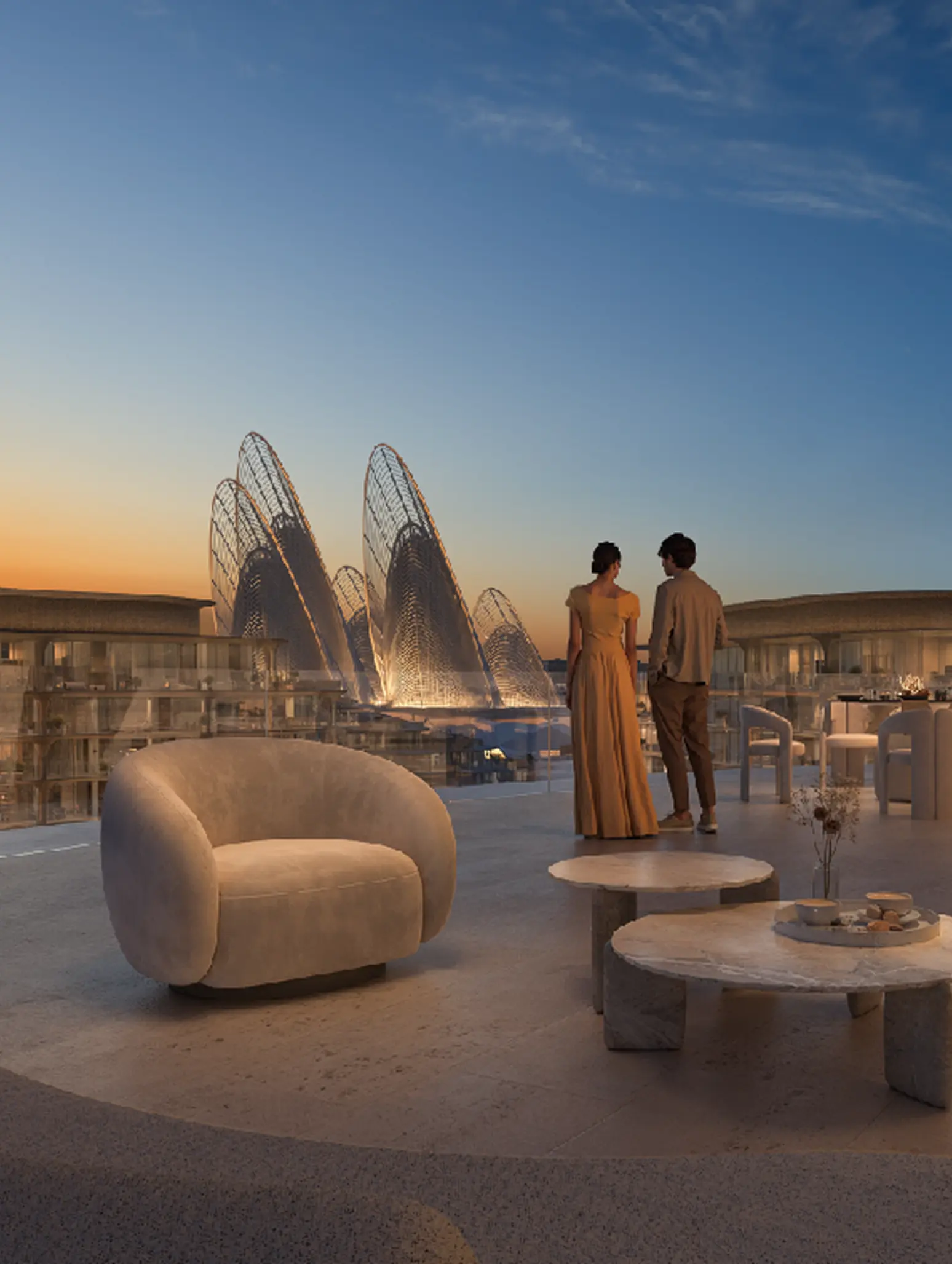 The Row Saadiyat by Aldar in the Saadiyat Cultural District on Saadiyat Island, Abu Dhabi: saadiyat setting