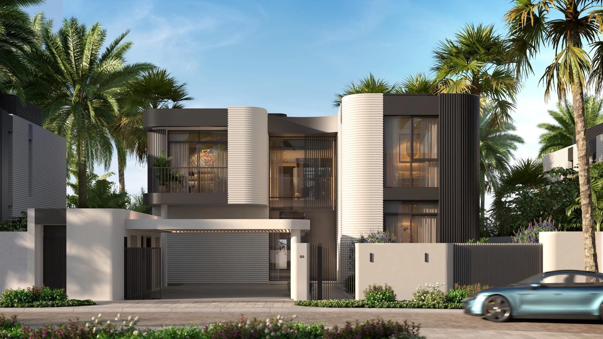 Community swimming pool amenity at Yas Riva Reserve on Yas Island, Abu Dhabi, by Aldar