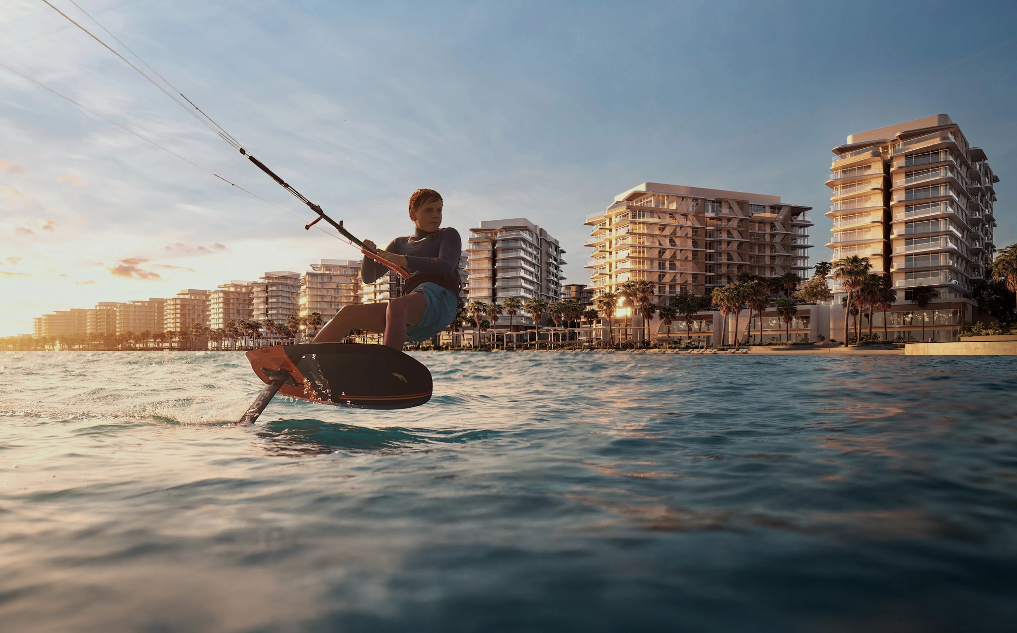 Fahid Island by Aldar, coastal wellness island between Yas Island and Saadiyat Island, Abu Dhabi