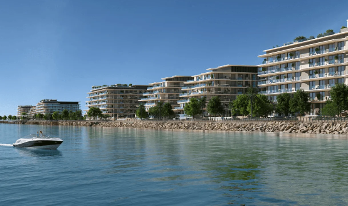 Bashayer Residences waterfront exterior on Hudayriyat Island, Abu Dhabi