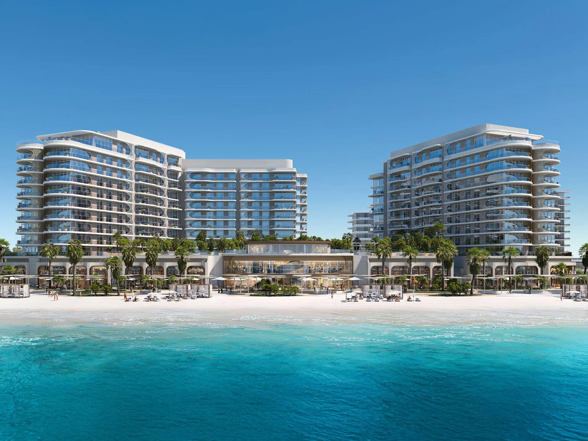 Fahid Beach Terraces living space on Fahid Island, Abu Dhabi