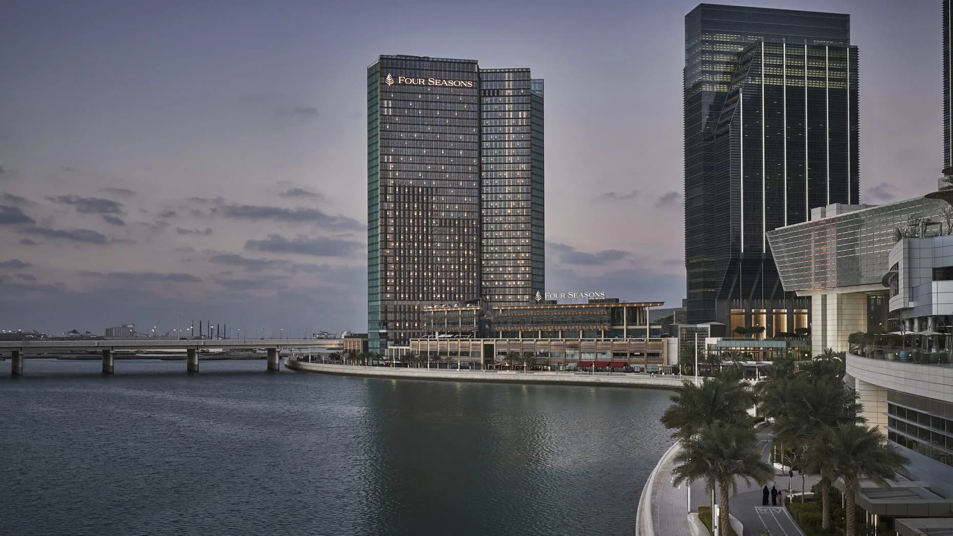 Four Seasons Private Residences tower on the Al Maryah Island waterfront in Abu Dhabi