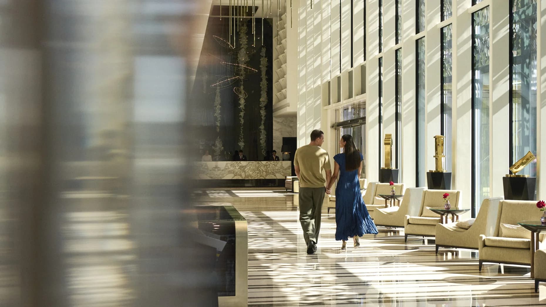 Four Seasons Hotel lobby and resident service at Al Maryah Island, Abu Dhabi