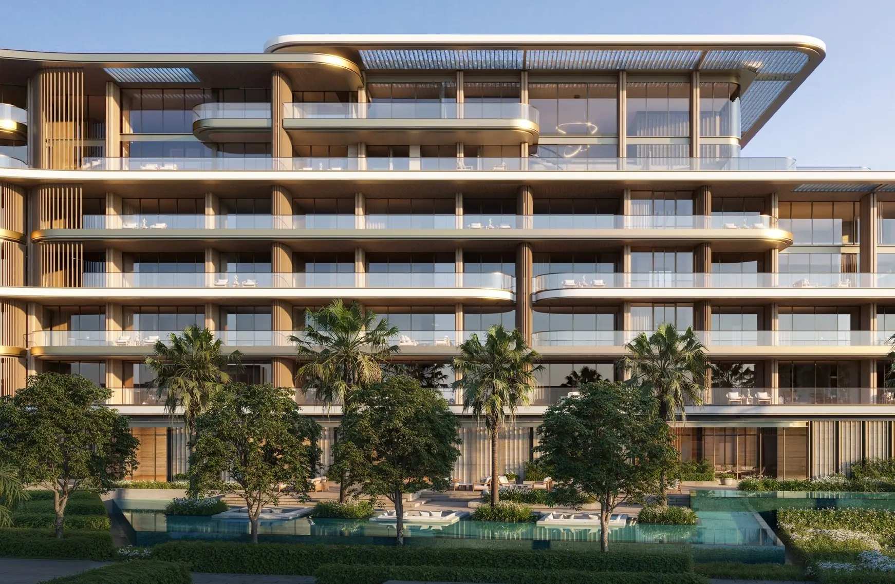 Suite building exterior at Four Seasons Private Residences Abu Dhabi at Saadiyat Beach by ALAIN