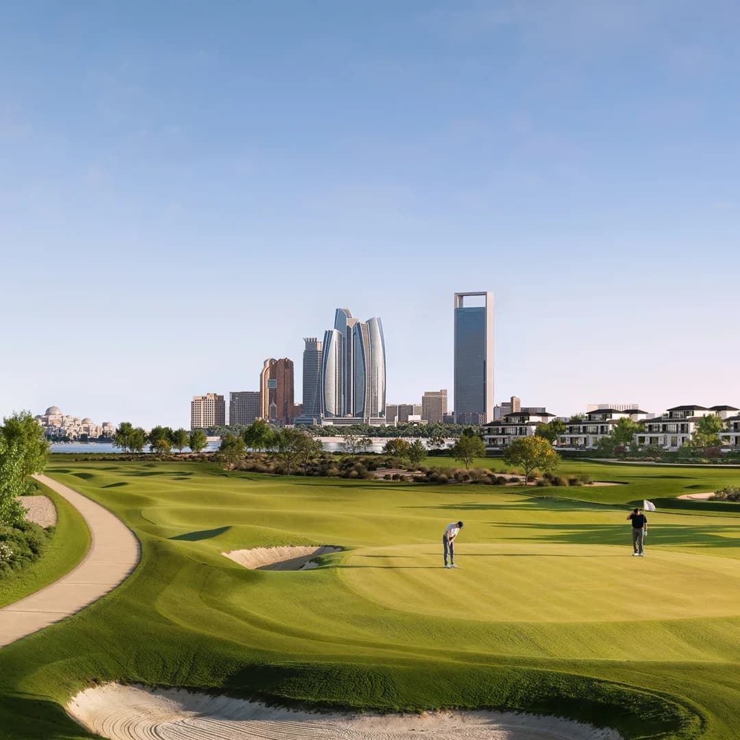 18-hole championship golf course by Lobb + Partners at Hudayriyat Golf Estates, Hudayriyat Island, Abu Dhabi
