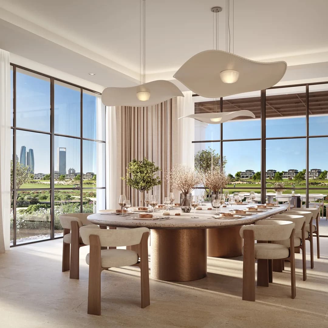 Country Clubhouse fine dining with fairway views at Hudayriyat Golf Estates by Modon, Hudayriyat Island, Abu Dhabi