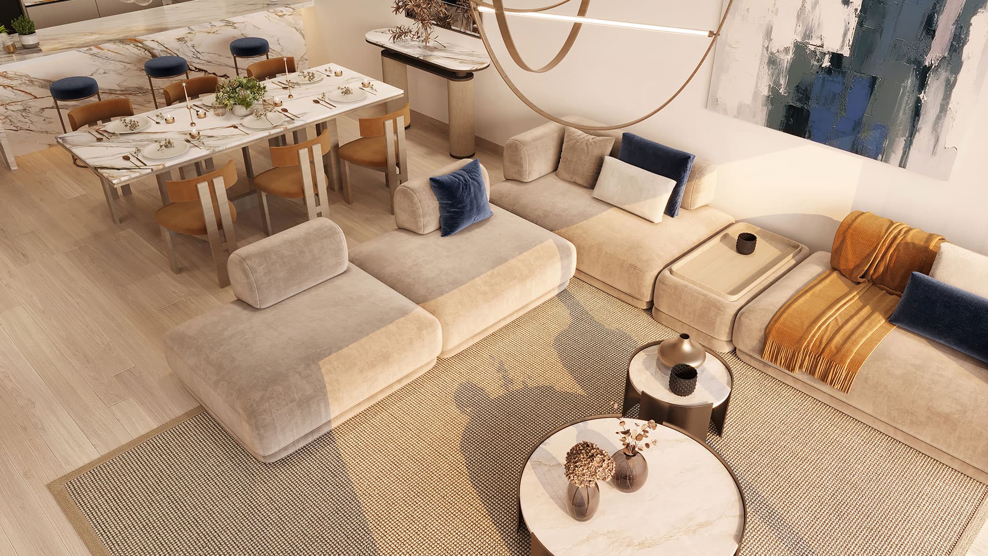 Jacob & Co. Beachfront Living apartment dining area