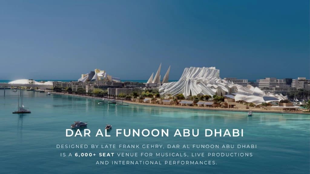 Dar al Funoon theatre district at Marsa Al Saadiyat on Saadiyat Island, Abu Dhabi