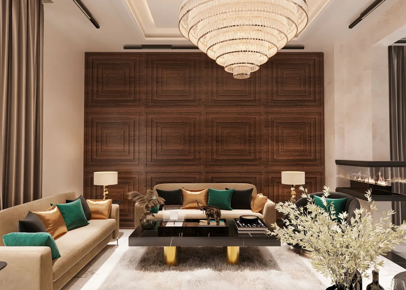 Interior reference for the penthouse at One&Only Private Residences Al Maryah Island, Abu Dhabi
