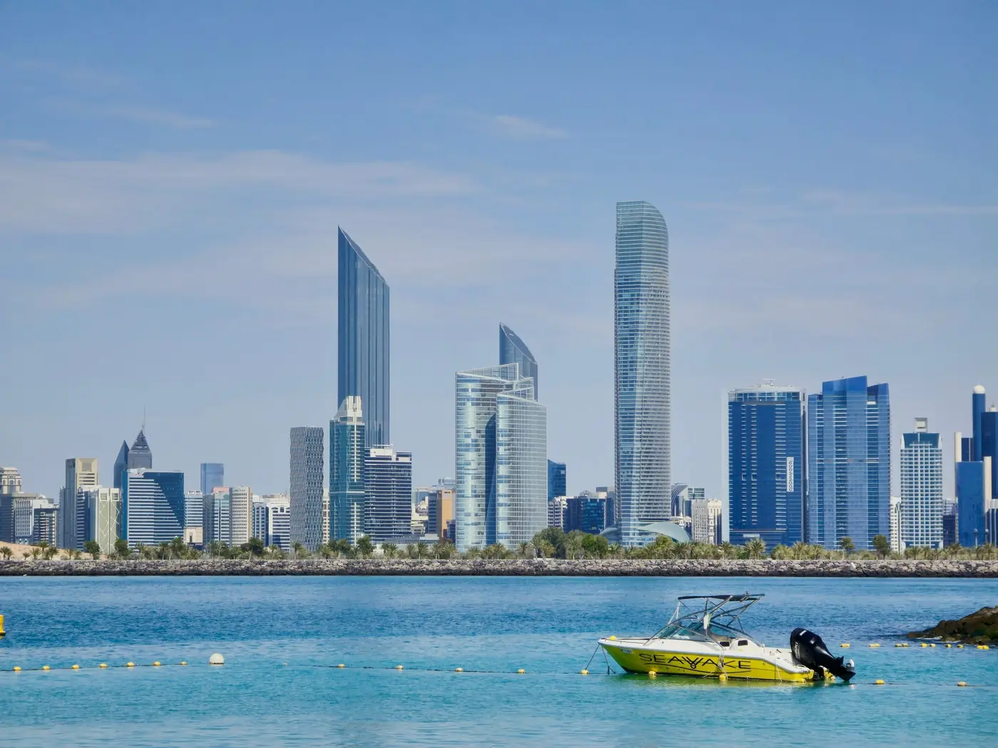 Al Maryah Island waterfront in Abu Dhabi, location photography for One&Only Private Residences