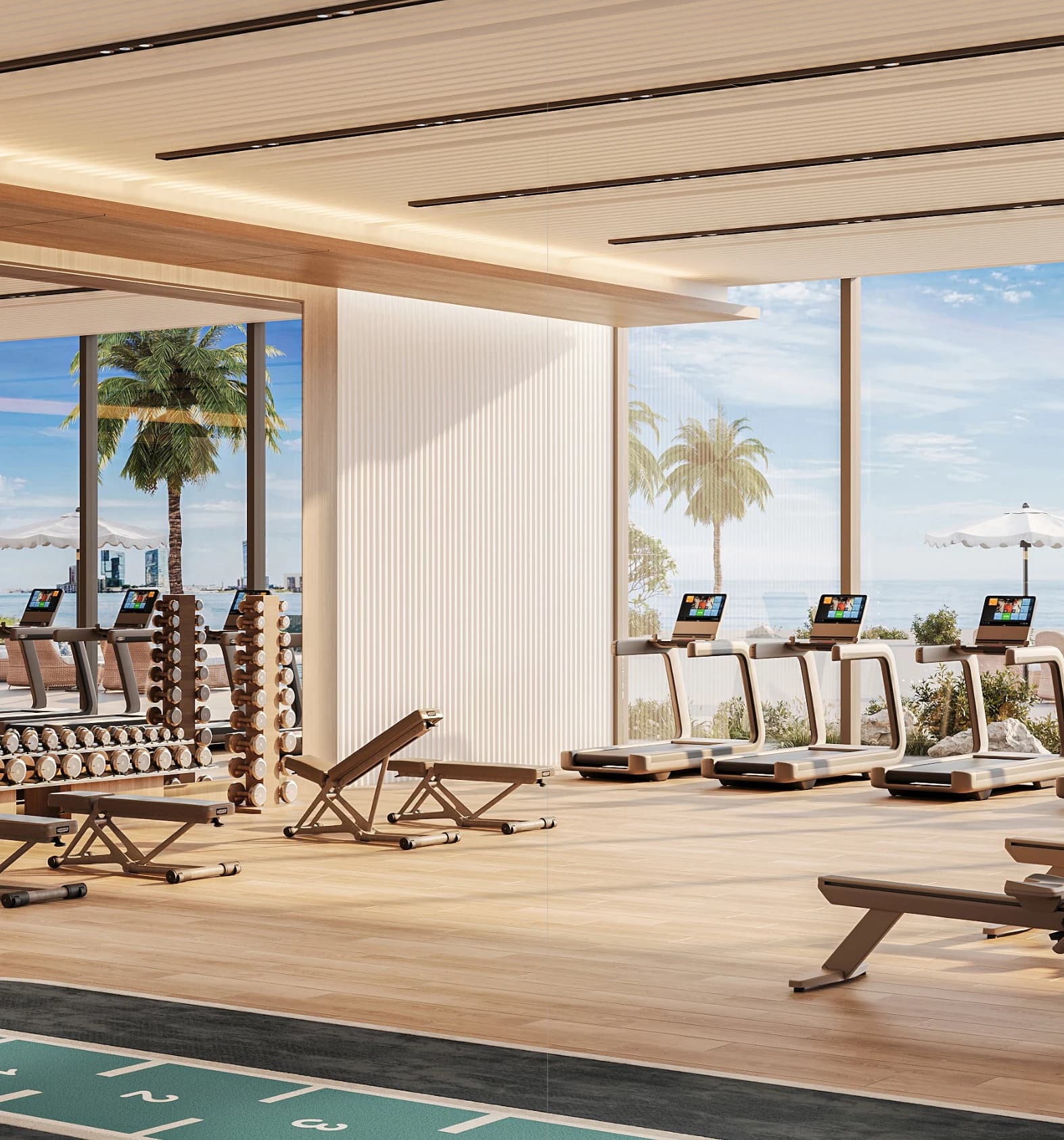 Radisson Residences Al Reem Island state-of-the-art fitness centre interior