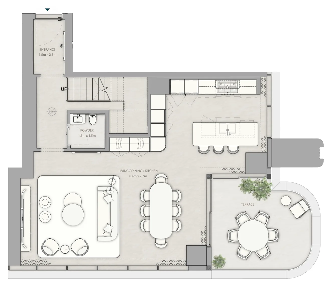 مخطط 2 Bed C lower في مساكن الريتز كارلتون جزيرة المارية أبوظبي