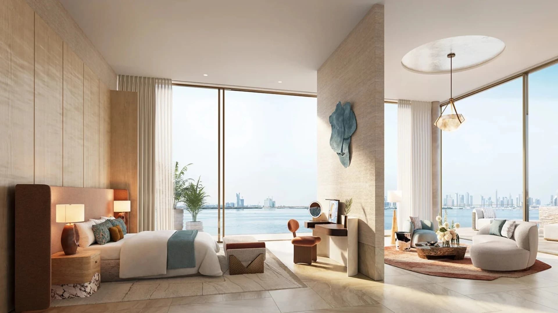 Beach Retreat lounge beside La Mer shoreline at Solaya by Meraas, Dubai