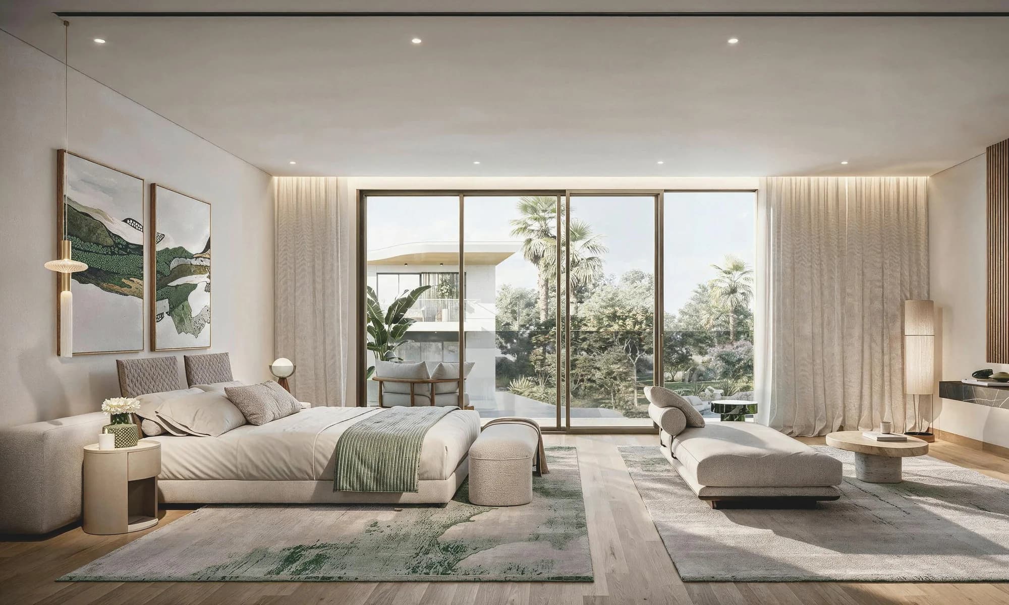 Talay villa bedroom interior at Marsa Al Saadiyat, Saadiyat Island