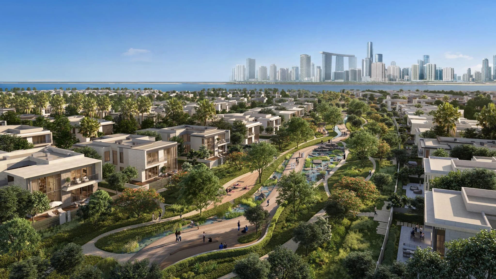 The Terrace at Marsa Al Saadiyat pool and landscaped areas